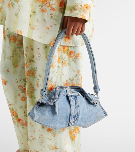 Pochette Manta Small en denim - McQueen - Modalova
