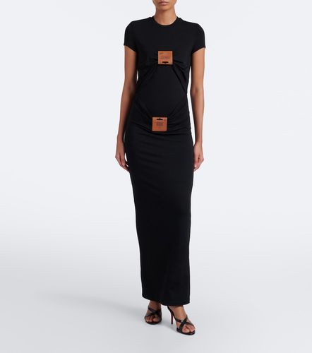Robe longue en cuir - Jean Paul Gaultier - Modalova