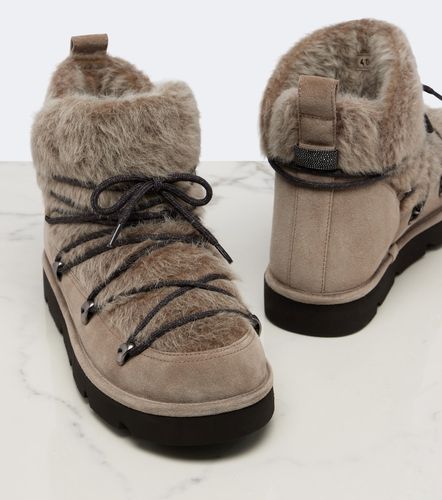 Bottes de neige Monili en daim - Brunello Cucinelli - Modalova