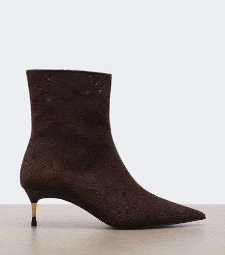 Gucci Bottines Bombshell GG en daim - Gucci - Modalova