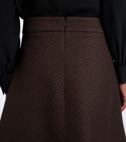 Mini-jupe en laine mélangée à carreaux - Gucci - Modalova