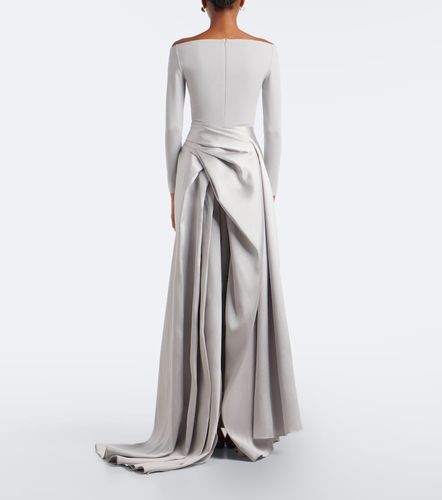 Robe longue Winslow en satin et crêpe - Solace London - Modalova