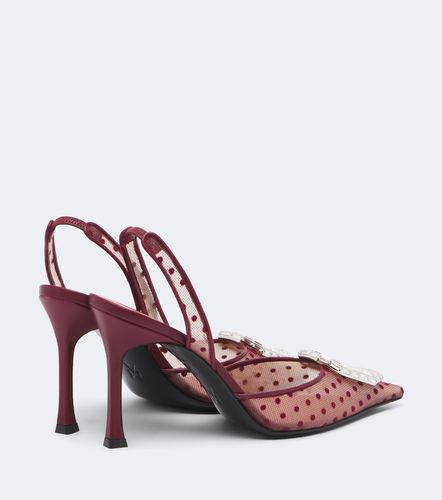 Escarpins slingback Camelia à plumetis - Amina Muaddi - Modalova