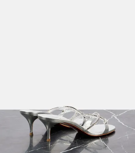 Mules Queen 55 en cuir métallisé - Christian Louboutin - Modalova