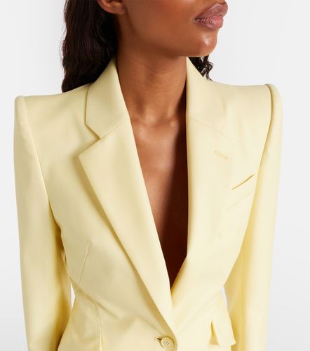 Blazer en gabardine de laine - McQueen - Modalova
