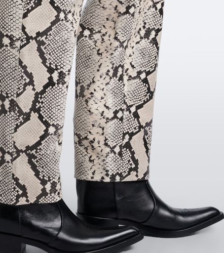 Róhe Pantalon droit en cuir façon serpent - Rohe - Modalova