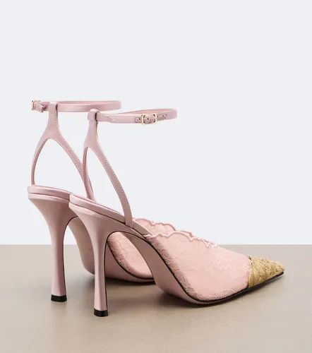 Escarpins Faiz en dentelle et cuir - Jimmy Choo - Modalova