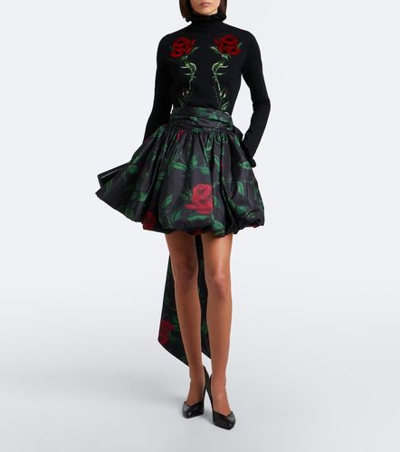 Mini-jupe à fleurs et nœud - Blumarine - Modalova