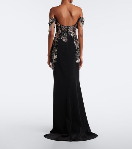 Robe longue en velours - Georges Hobeika - Modalova