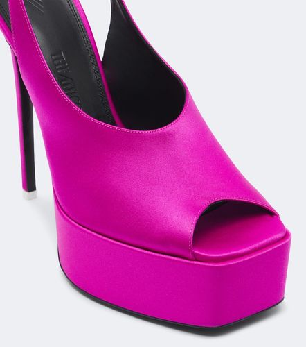 Sandales Ornella en satin à plateforme - The Attico - Modalova