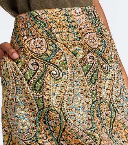 Jupe midi à motif cachemire - Dries Van Noten - Modalova