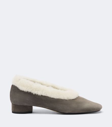 Ballerines Delia en daim et shearling - Aeyde - Modalova