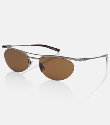 Lunettes de soleil ovales SL Logo - Saint Laurent - Modalova