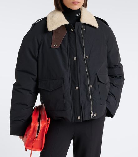 Veste en coton mélangé et shearling - Loewe - Modalova