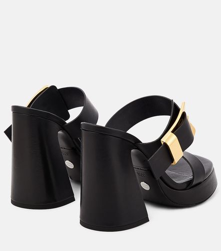 Mules Buckle Slide à plateforme en cuir - Proenza Schouler - Modalova