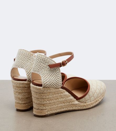 Espadrilles compensées Espadrahi à effet raphia - Manolo Blahnik - Modalova