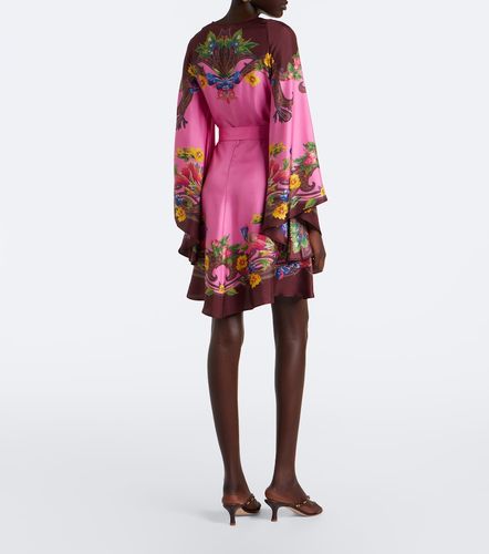 Robe en satin de soie à fleurs - Etro - Modalova