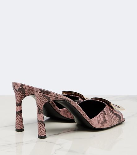 Mules Trompette en cuir façon serpent - Roger Vivier - Modalova