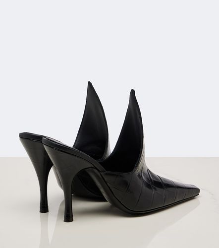 Alaïa Mules Court en cuir embossé - Alaia - Modalova