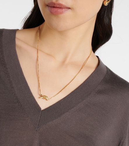 Collier Knot en argent sterling plaqué or 18 ct - Bottega Veneta - Modalova
