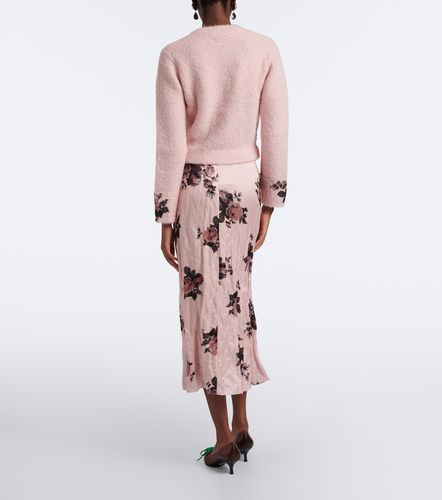 Erdem Jupe midi en satin à fleurs - Erdem - Modalova
