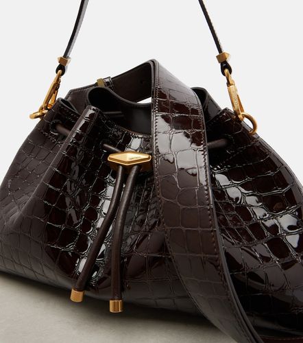 Sac seau Cinch Medium en cuir façon croco - Jimmy Choo - Modalova