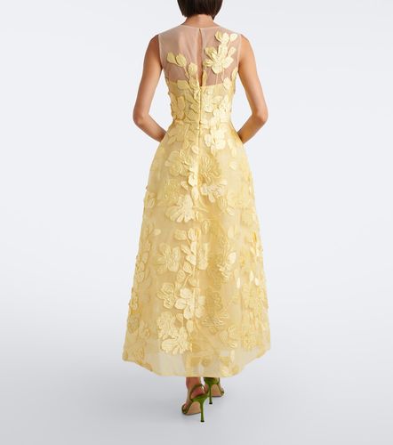 Robe midi à broderies - Monique Lhuillier - Modalova