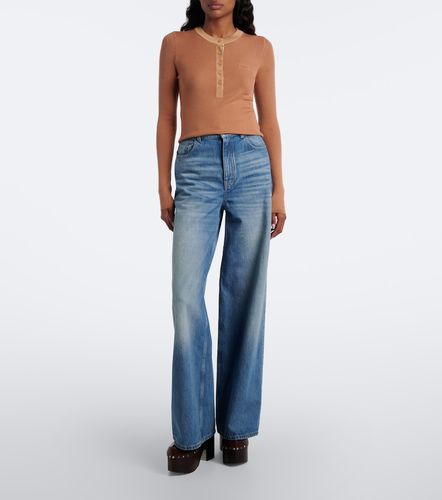 Chloé Top Henley en laine - Chloe - Modalova