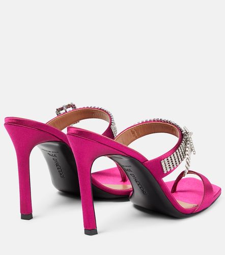 Mules Dahlia en satin à ornements - D'Accori - Modalova