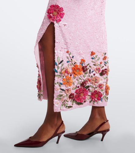 Robe longue bustier Harlee à ornements - Costarellos - Modalova