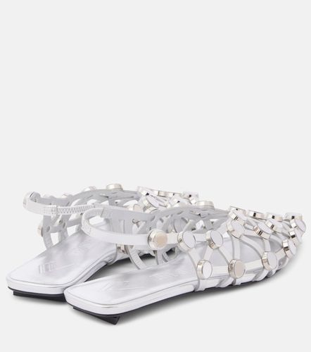 The Attico Ballerines Grid en cuir - The Attico - Modalova