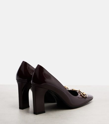 Escarpins Signora 85 Horsebit en cuir - Gucci - Modalova