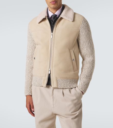 Veste en daim et en coton mélangé - Eleventy - Modalova