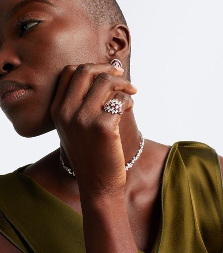 Bague Tiara en or blanc 18 ct, émail et diamants - Kamyen - Modalova
