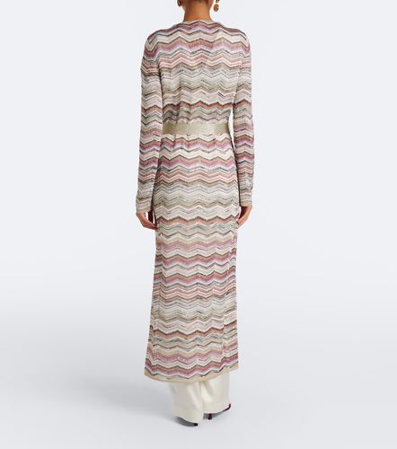 Cardigan en lamé à motif Zigzag - Missoni - Modalova
