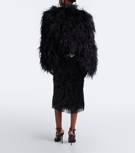Jupe midi à sequins et franges - Dolce&Gabbana - Modalova