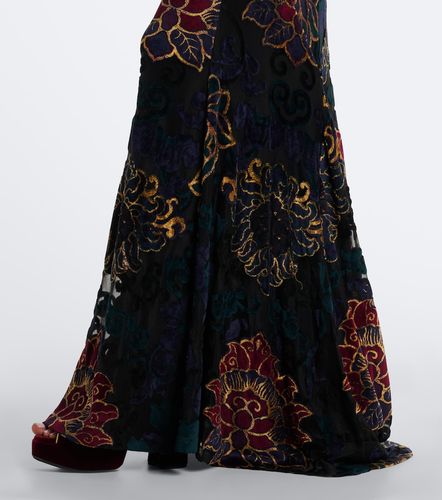 Robe longue en jacquard à fleurs - Etro - Modalova