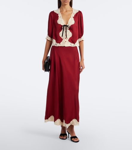 Blouse Ursula en satin à dentelle - Rixo - Modalova