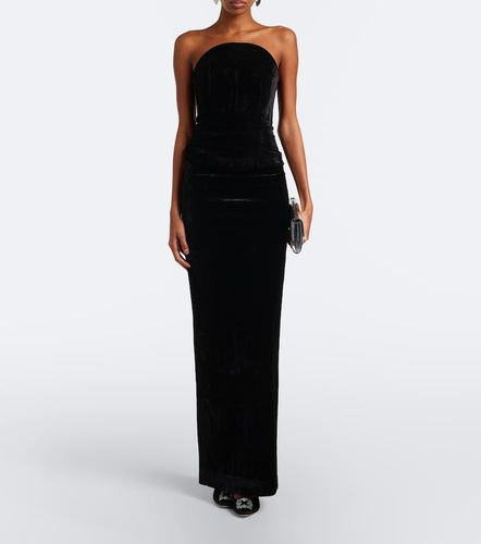 Jupe longue en velours - Roland Mouret - Modalova