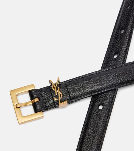 Ceinture Cassandre en cuir - Saint Laurent - Modalova