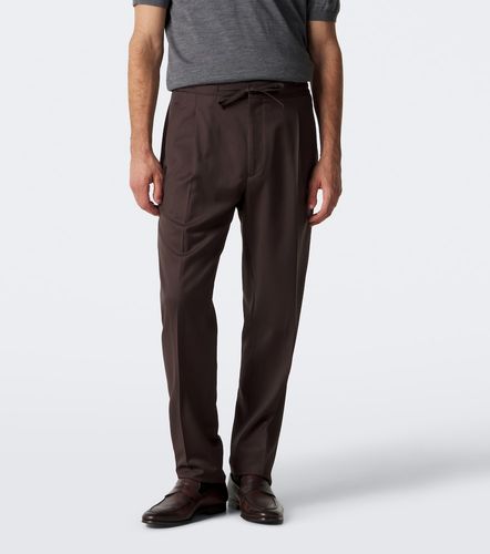 Pantalon slim en laine vierge - Lardini - Modalova