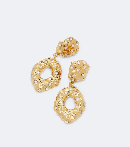 Boucles d'oreilles à cristaux - Oscar de la Renta - Modalova