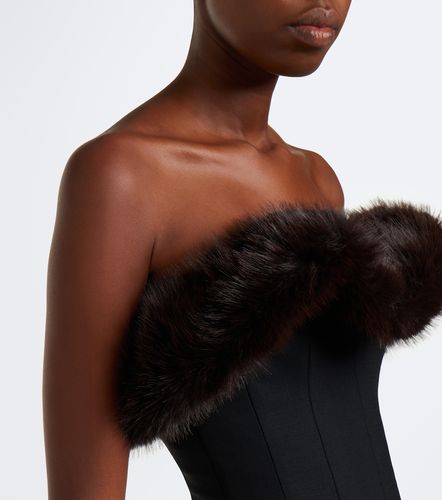 Top bustier en laine mélangée - David Koma - Modalova