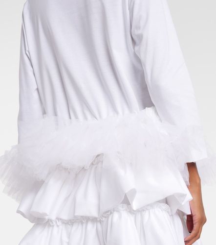 Top en coton et tulle - Noir Kei Ninomiya - Modalova