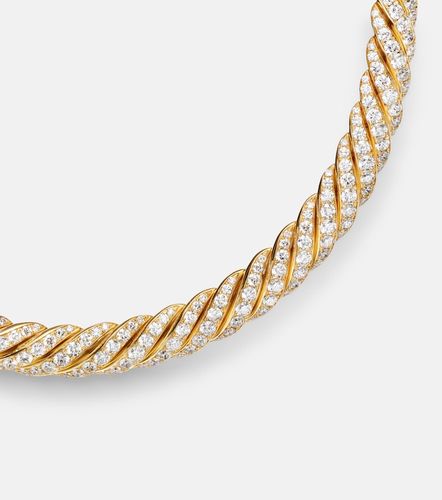 Choker Sculpted Cable Flex en or 18 ct (750/1000) et diamants - David Yurman - Modalova