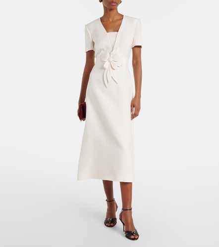 Robe midi en Crêpe Couture à appliqué - Valentino Garavani - Modalova