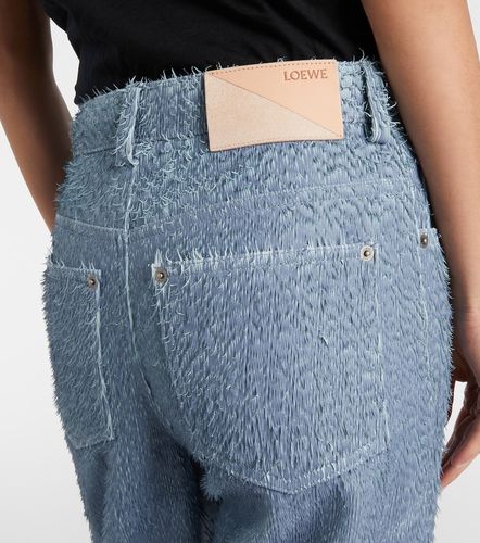 Pantalon droit en cuir trompe-l’œil - Loewe - Modalova