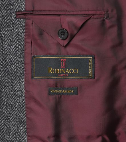 Blazer en laine vierge à chevrons - Rubinacci - Modalova