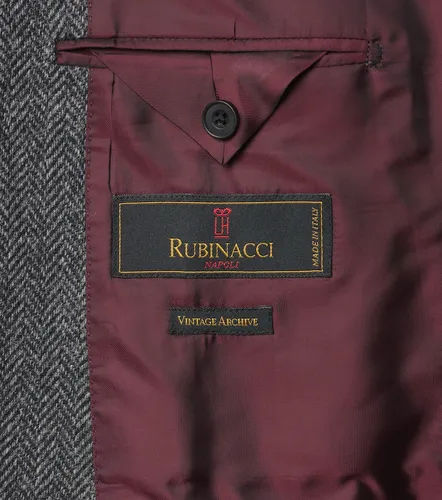 Blazer en laine vierge à chevrons - Rubinacci - Modalova