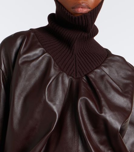 Top à col roulé en cuir - Victoria Beckham - Modalova